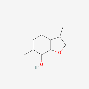 molecular formula C10H18O2 B12895560 3,6-Dimethyloctahydrobenzofuran-7-ol CAS No. 832721-43-4