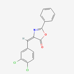 molecular formula C16H9Cl2NO2 B12895595 4-(3,4-Dichlorobenzylidene)-2-phenyloxazol-5(4H)-one 