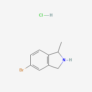 molecular formula C9H11BrClN B1289569 5-Bromo-1-methylisoindoline hydrochloride CAS No. 223595-18-4