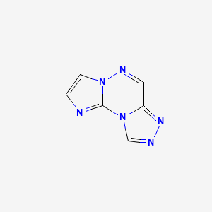 molecular formula C6H4N6 B12895707 Imidazo[1,2-b][1,2,4]triazolo[4,3-d][1,2,4]triazine CAS No. 294662-09-2