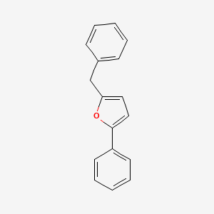 molecular formula C17H14O B12895805 2-Benzyl-5-phenylfuran CAS No. 19261-38-2
