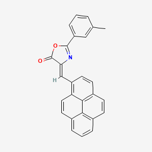 molecular formula C27H17NO2 B12895845 4-(Pyren-1-ylmethylene)-2-(m-tolyl)oxazol-5(4H)-one 