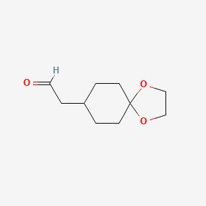 2-{1,4-Dioxaspiro[4.5]decan-8-yl}acetaldehyde