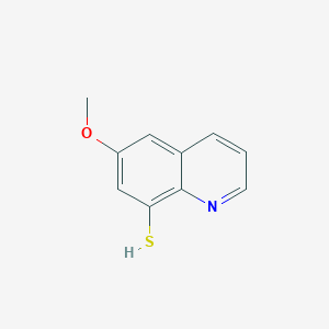 molecular formula C10H9NOS B12895852 6-Methoxyquinoline-8-thiol CAS No. 24186-85-4