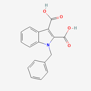 molecular formula C17H13NO4 B12895863 1-Benzyl-1H-indole-2,3-dicarboxylic acid CAS No. 121195-60-6