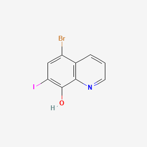 molecular formula C9H5BrINO B12895867 5-Bromo-7-iodoquinolin-8-ol CAS No. 37171-61-2