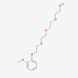 molecular formula C15H24O6 B12895890 2-(2-(2-(2-(2-Methoxyphenoxy)ethoxy)ethoxy)ethoxy)ethanol CAS No. 77544-62-8