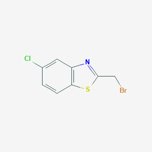 molecular formula C8H5BrClNS B128959 2-(溴甲基)-5-氯-1,3-苯并噻唑 CAS No. 143163-72-8