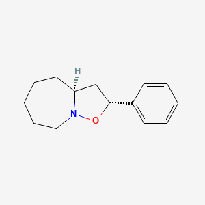 molecular formula C14H19NO B12895906 Cis-2-phenyloctahydroisoxazolo[2,3-a]azepine 