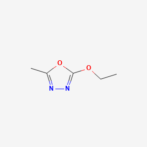 molecular formula C5H8N2O2 B12895920 2-Ethoxy-5-methyl-1,3,4-oxadiazole CAS No. 1122-78-7
