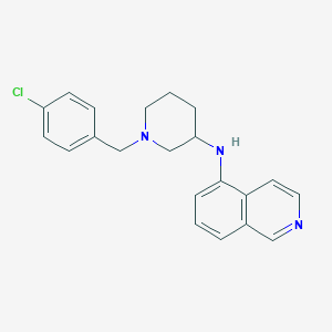 molecular formula C21H22ClN3 B12895972 N-(1-(4-chlorobenzyl)piperidin-3-yl)isoquinolin-5-amine CAS No. 675133-20-7