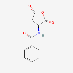 molecular formula C11H9NO4 B12895998 N-[(3S)-2,5-Dioxooxolan-3-yl]benzamide CAS No. 54819-23-7
