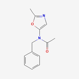 molecular formula C13H14N2O2 B12896005 N-Benzyl-N-(2-methyl-1,3-oxazol-5-yl)acetamide CAS No. 87783-90-2