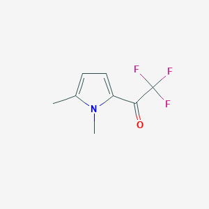 molecular formula C8H8F3NO B12896015 1-(1,5-Dimethyl-1H-pyrrol-2-yl)-2,2,2-trifluoroethan-1-one CAS No. 74889-29-5