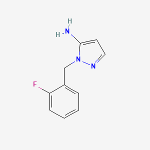 molecular formula C10H10FN3 B1289602 5-AMINO-1-(2-FLUOROBENZYL)-1H-PYRAZOLE CAS No. 1152858-54-2