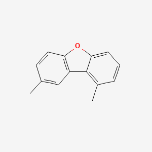 molecular formula C14H12O B12896022 1,8-Dimethyldibenzo[b,d]furan CAS No. 7396-53-4