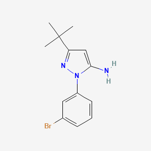 2-(3-Bromo-phenyl)-5-tert-butyl-2H-pyrazol-3-ylamine
