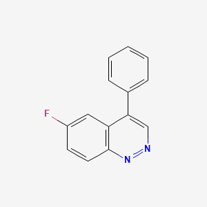 molecular formula C14H9FN2 B12896194 6-Fluoro-4-phenylcinnoline CAS No. 90142-06-6