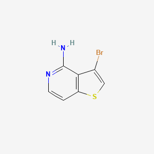 molecular formula C7H5BrN2S B1289620 3-Bromothieno[3,2-c]pyridin-4-amine CAS No. 799293-85-9