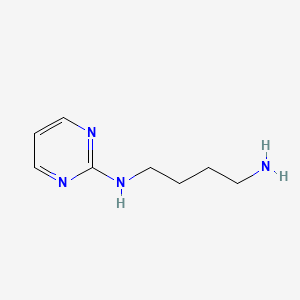 molecular formula C8H14N4 B12896201 N1-(Pyrimidin-2-yl)butane-1,4-diamine 