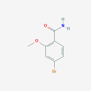 molecular formula C8H8BrNO2 B1289623 4-Bromo-2-methoxybenzamide CAS No. 812667-44-0