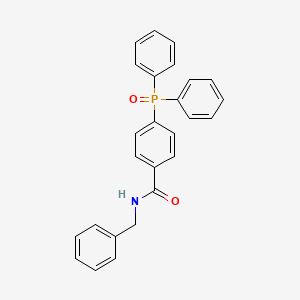 molecular formula C26H22NO2P B12896243 N-Benzyl-4-(diphenylphosphoryl)benzamide CAS No. 90304-92-0