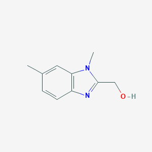 molecular formula C10H12N2O B128963 1H-Benzimidazole-2-methanol, 1,6-dimethyl- CAS No. 155221-51-5