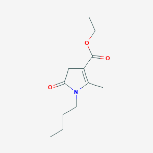 molecular formula C12H19NO3 B12896302 Ethyl 1-butyl-2-methyl-5-oxo-4,5-dihydro-1h-pyrrole-3-carboxylate CAS No. 6946-42-5