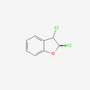 molecular formula C8H6Cl2O B12896330 trans-2,3-Dichloro-2,3-dihydrobenzofuran CAS No. 63361-57-9