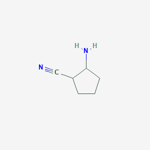 molecular formula C6H10N2 B1289636 2-Aminocyclopentanecarbonitrile CAS No. 80501-45-7
