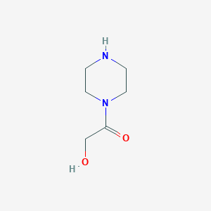 molecular formula C6H12N2O2 B1289644 2-Hydroxy-1-(piperazin-1-yl)ethan-1-one CAS No. 117701-75-4