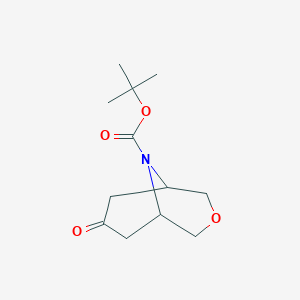 molecular formula C12H19NO4 B1289646 9-Boc-7-oxa-9-azabicyclo[3.3.1]nonan-3-one CAS No. 280761-97-9