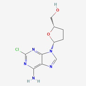 molecular formula C10H12ClN5O2 B12896616 2-Chlorodideoxyadenosine CAS No. 114849-58-0
