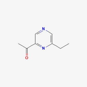 molecular formula C8H10N2O B12896617 1-(6-Ethylpyrazin-2-yl)ethanone CAS No. 34413-34-8