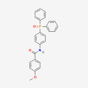 molecular formula C26H22NO3P B12896775 N-(4-(Diphenylphosphoryl)phenyl)-4-methoxybenzamide CAS No. 90304-96-4