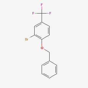 molecular formula C14H10BrF3O B1289688 1-(Benzyloxy)-2-bromo-4-(trifluoromethyl)benzene CAS No. 200956-32-7