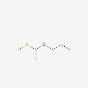 molecular formula C6H12OS2 B12896890 Carbonodithioic acid, S-methyl O-(2-methylpropyl) ester CAS No. 69943-68-6