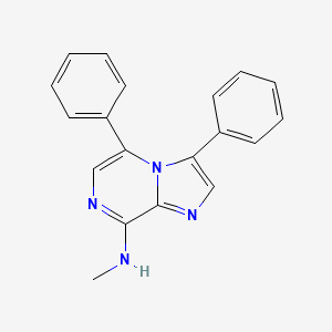 molecular formula C19H16N4 B12896948 N-Methyl-3,5-diphenylimidazo[1,2-a]pyrazin-8-amine CAS No. 787591-85-9