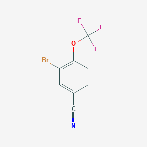 molecular formula C8H3BrF3NO B1289698 3-Bromo-4-(trifluoromethoxy)benzonitrile CAS No. 191602-89-8