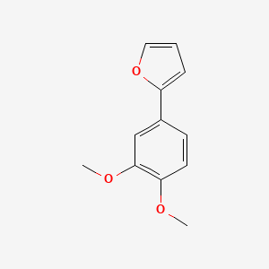 molecular formula C12H12O3 B12897068 2-(3,4-Dimethoxyphenyl)furan CAS No. 109384-28-3