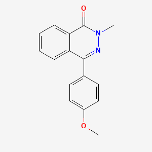molecular formula C16H14N2O2 B12897101 4-(4-Methoxyphenyl)-2-methylphthalazin-1(2H)-one CAS No. 134389-95-0