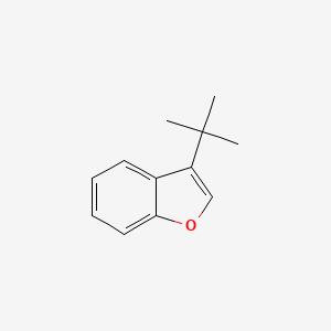 molecular formula C12H14O B12897102 Benzofuran, 3-(1,1-dimethylethyl)- CAS No. 25252-19-1