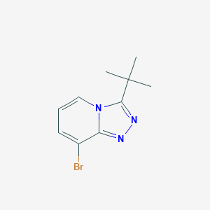 molecular formula C10H12BrN3 B12897115 8-Bromo-3-(tert-butyl)-[1,2,4]triazolo[4,3-a]pyridine 
