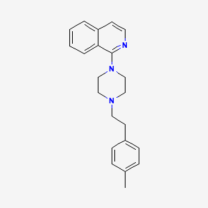 molecular formula C22H25N3 B12897140 1-{4-[2-(4-Methylphenyl)ethyl]piperazin-1-yl}isoquinoline CAS No. 678999-87-6
