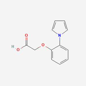 molecular formula C12H11NO3 B12897180 2-(2-(1H-Pyrrol-1-yl)phenoxy)acetic acid CAS No. 114322-22-4