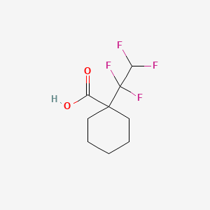 molecular formula C9H12F4O2 B12897244 1-(1,1,2,2-Tetrafluoroethyl)cyclohexanecarboxylic acid CAS No. 144194-04-7