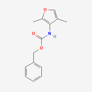 molecular formula C14H15NO3 B12897253 Benzyl (2,4-dimethylfuran-3-yl)carbamate CAS No. 87675-99-8