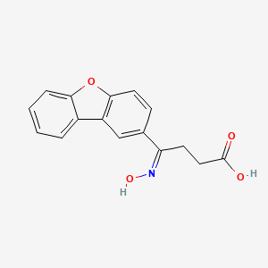molecular formula C16H13NO4 B12897341 4-(Dibenzo[b,d]furan-2-yl)-4-(hydroxyimino)butanoic acid 