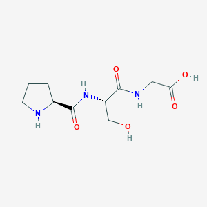 molecular formula C10H17N3O5 B12897372 L-Prolyl-L-serylglycine CAS No. 23828-67-3
