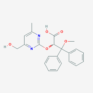 molecular formula C22H22N2O5 B128974 4-Hydroxymethyl Ambrisentan CAS No. 1106685-66-8